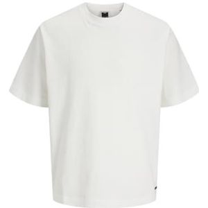 Jack & Jones Jcolido Design Fabric Tee Ss Crew Neck, cloud dancer, L