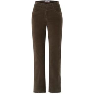 Laura Kick 6/8 Magic Waist, Soft Corduroy, super slim, taupe, 34W / 30L