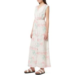 EYOTA Maxi-jurk voor dames, met allover-print, Roze mint, S