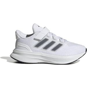 adidas Ultrabounce 5 schoenen voor kinderen, lage schoenen zonder voetbal, FTWR White/Core Black/FTWR White, 33 EU, Veelkleurig (Ftwr Wit Core Black Ftwr), 33 EU