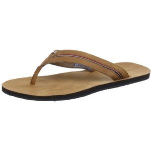 Tommy Hilfiger Terence 3 Teenslippers voor heren, Braun Cognac 606, 46 EU