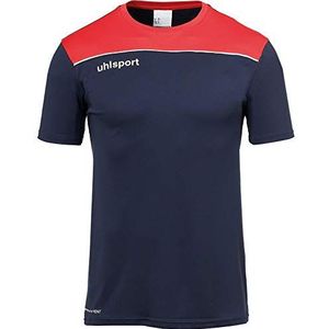 Uhlsport Offense 23 Poly voetbalshirt voor heren, marineblauw/rood/wit, 152