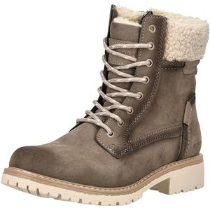 Tom Tailor - Winterlaarzen - Taupe - Werkschoenen - Hiking Boot met Blokhak