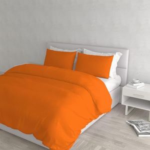 Italian Bed Linen Elegante, oranje beddengoedset voor tweepersoonsbed