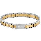 BOSS - Ketting - Roestvrij Staalkleur/Geelgoudkleur - Kettingschakels