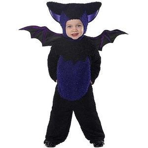 Bat Costume, Black, with All in One, Hood & Wings, (T2)
