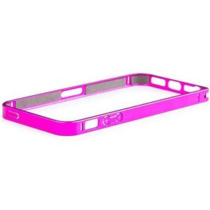 iCues aluminium bumper clip voor Apple iPhone SE / 5S / 5 | [Display beschermfolie inclusief] CNC aluminium metaal metallic frame case hoes beschermhoes aluminium bumper