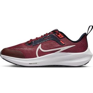 NIKE Air Zoom Pegasus 40 (GS) Bass Unisex Kinderen, Phantom Dark Obsidian Bright Crimson, 33 EU