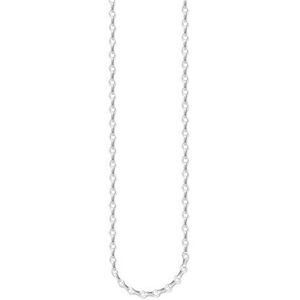Thomas Sabo Unisex ketting zonder hanger Charm Club brede ankerketting 925 sterling zilver X0002-001-12, 90,00 cm, Sterling zilver, Geen edelsteen