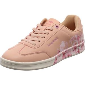 KangaROOS K-Ten Flowers sneakers voor dames, transcendent pink/bloem, 36 EU, Transcendent Pink Flower, 36 EU