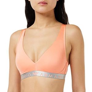 Emporio Armani Gewatteerde Bralette voor dames, Papaja, XL