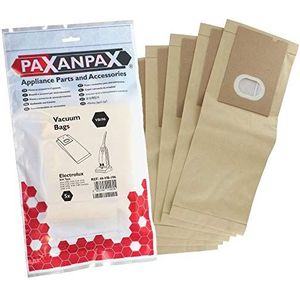Paxanpax VB196 compatibele papieren zakken Electrolux 'E34' Glider & Powerglide serie (Pack van 5)