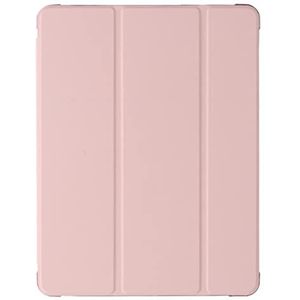 Compatibel met iPad (10,2 inch) tabletbeschermhoes, Y-vormige vouwtas met pensleuf, kan ondersteunen, roze