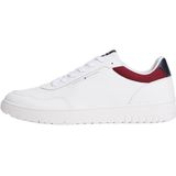 Tommy Hilfiger - TH BASKET CORE LTH - Sneakers - Wit/rood/blauw