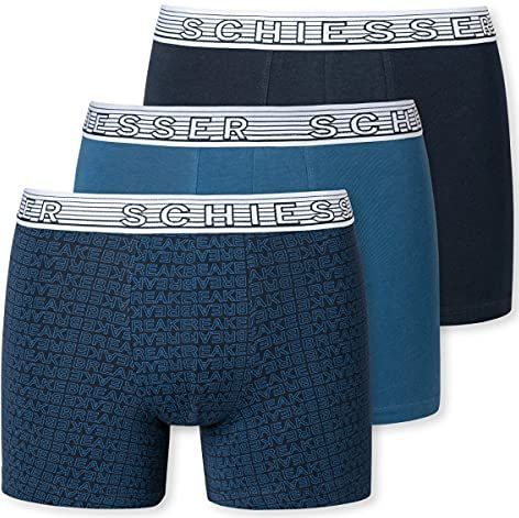 Schiesser - 95/5 - Boxershorts - 3 PACK - Biologisch Katoen - Maat 140 tot 176