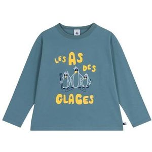 Petit Bateau T-shirt met lange mouwen van bedrukt katoen, Goblin, 4 Jaren