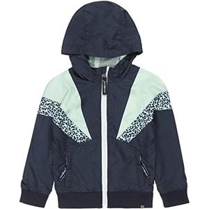 Koko Noko Baby Girls Summer Coat Dark Blue Mint met capuchon, 100% polyester, 74