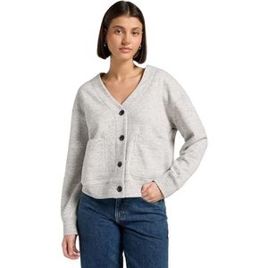 Lee Cardigan sweater, Grey Space Dye, L