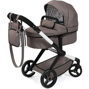Bayer Design 17086AB Poppenwagen XEO, verstelbaar duwstang, transformeerbaar als jogger, zwenkbare wielen, tas