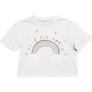 Mister Tee Save The World Cropped T-shirt voor kinderen