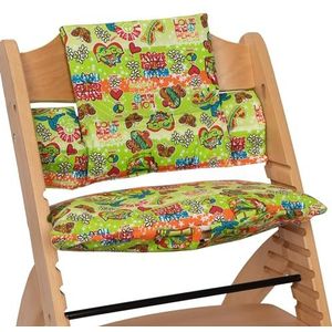 Babyline Kussensloop voor Stokke hoge stoel, compatibel met Stokke, Stokke Tripp Trapp, Trip Trap Stokke, Stokke evolutions-kinderstoel en hoge stoel (hippie groen)