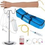 VEVOR Scientific injectie-arm intraveneuze injectie, trainingsarm complete intraveneuze injectie, injectie-arm bruin training model bloedafname arm aderpunctie geneeskunde en verpleegkundigen