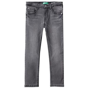 United Colors of Benetton Broek 4DURCE00K Jeans, zwart denim 700, KL kinderen, Black Denim 700