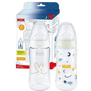Nuk NUK First Choice babyflessen | 0-6 maanden | 150 ml | anti-koliek flessen met fysiologische siliconen fopspeen