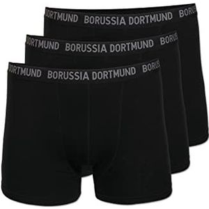 Borussia Dortmund BVB Retro Pans heren, zwart maat L, zwart, L