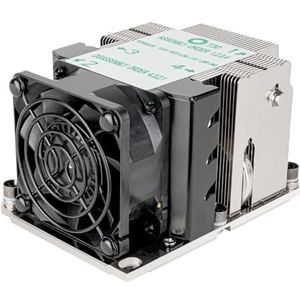 SilverStone Technology XE02-3647N, 2U SFF-server/werkstation CPU-koeler voor Intel LGA 3647 smalle fitting, SST-XE02-3647NB (zwart + zwart)