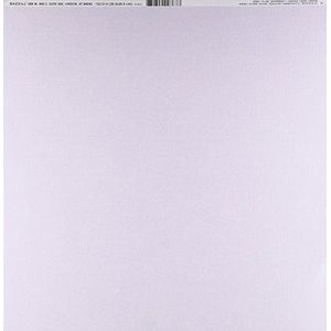 Bazzill Basics Papier 25 ScrapBooking Sheets Canvas Texture, Wisteria