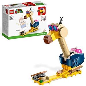 LEGO 71414 Super Mario Uitbreidingsset: Conkdors hoofdmepper, Speelgoed voor Kinderen vanaf 6 Jaar om te Combineren met Mario, Luigi of Peach Startset