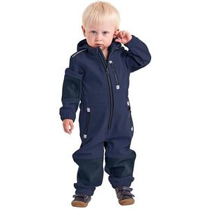first instinct by killtec Unisex FIOW 35 MNS ONPC Softshell overall met capuchon, donkerblauw, 74/80, donkerblauw