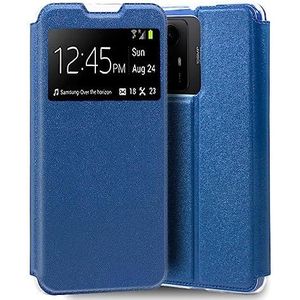 Cool Flip Cover beschermhoes voor Xiaomi Redmi Note 12S, effen, blauw