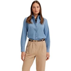 Bugatti - Overhemdblouse - Lichtblauw - Van Elastisch Katoen