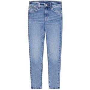 Pepe Jeans Skinny Jeans voor meisjes Hw Jr, Blauw (Denim-XW3), 14 jaar, Blauw (Denim-xw3), 14 jaar