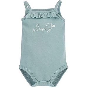 Pinokio Bodysuit mouwloos SC 68 ZI, 100% katoen, uniseks 50-68 (68), Green Bloom, 68 cm