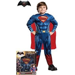 Batman en Superman Doj Premiere in bioscoops, 23 maart 2016, kostuum Superman Doj musculoso in box Medium rood