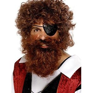 Deluxe Pirate Beard, Brown, Nylon