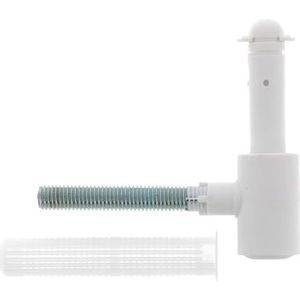 cyclingcolors Klaprand van kunststof + roestvrij staal, rolstop, raam, wit