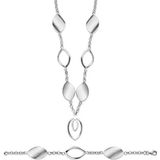 Orphelia Dames Sieradenset Pure Collection 925 sterling zilver ketting 43 cm armband 19 cm SET-020
