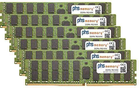 192GB (6x32GB) Kit RAM geheugen compatibel met Apple MacPro 16-Core 3,2GHz (2019) DDR4 RDIMM 2933MHz PC4-23400R