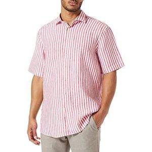 Seidensticker Men's Regular Fit Shirt met korte mouwen, rood, 41, rood, 41