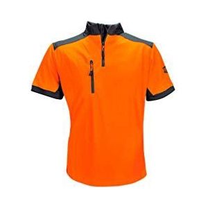 Solidur TEMCOR - Coolmax T-shirt met korte mouwen - comfort en bescherming - hoogwaardig design en materialen - bescherming tegen UVA- en UVB-stralen - Maat XL - Oranje
