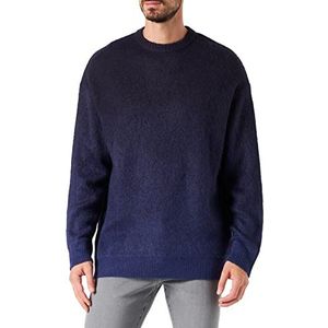 Wrangler Heren Ombre Knit Sweater, Blue Ribbon, X-Small