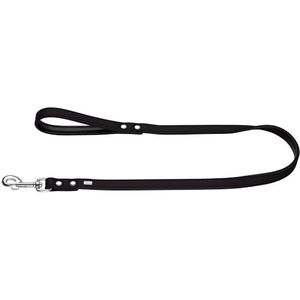 Hunter - Basic leather strap for dogs (18/100) (black)