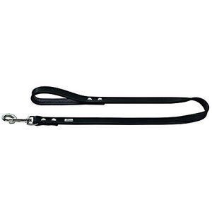 Hunter - Basic leather strap for dogs (18/100) (black)
