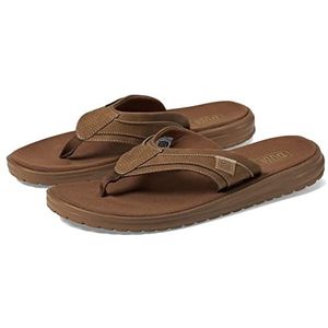 Hey Dude Sami Flip Flops, Saddle, 43 EU, Saddle, 43 EU