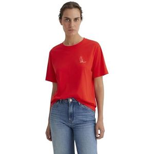 Mavi Graphic Tees T-shirt voor dames, fiery red, XS