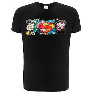 ERT GROUP Origineel en officieel gelicentieerd DC zwart T-shirt voor heren, Superman-patroon 026, eenzijdige print, maat XS, Superman 026 Zwart, XS